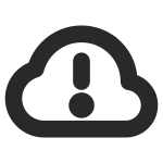 Cloud Error SVG Icon